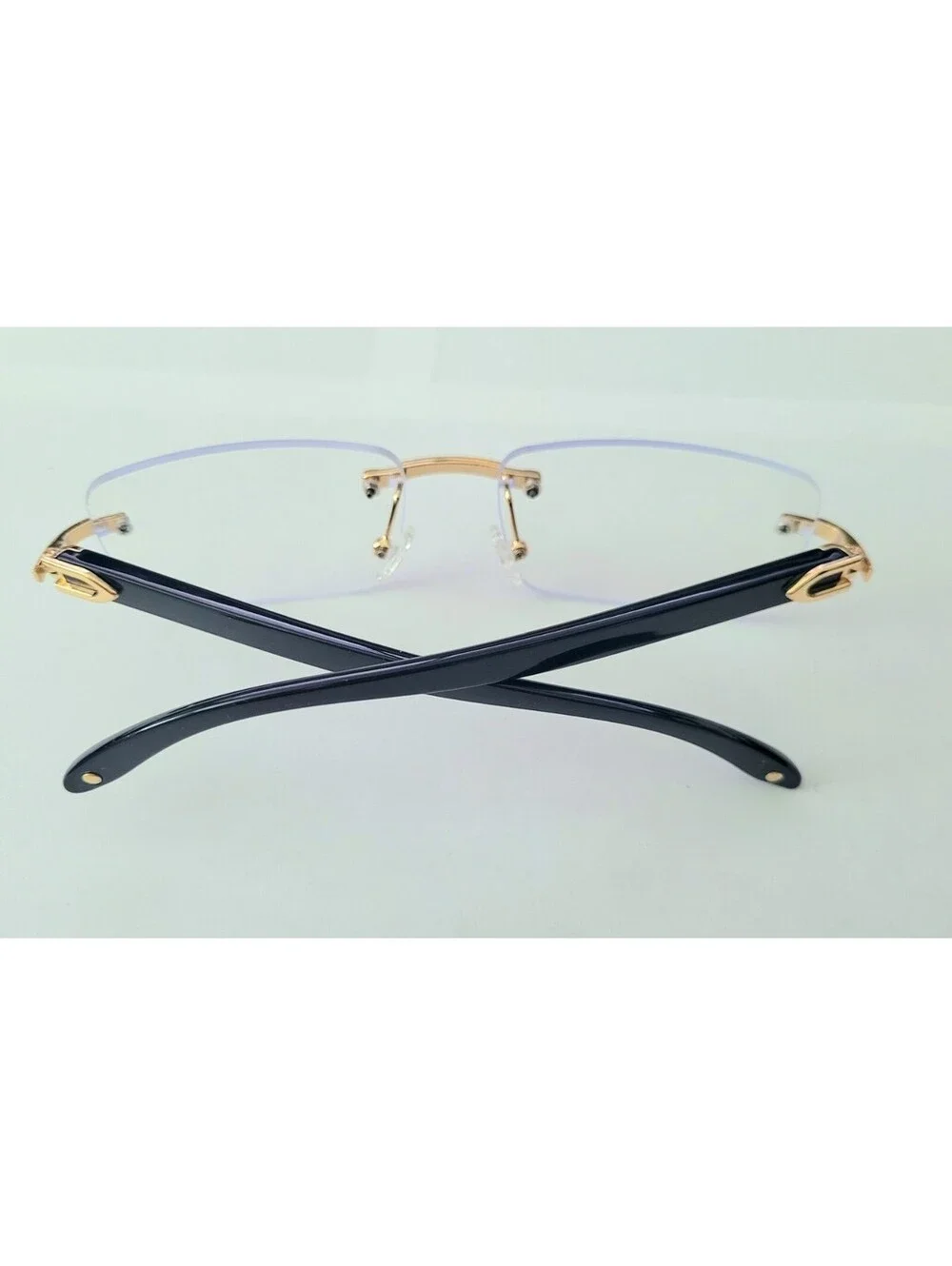 Piccadilly Gold Clear Horn Decor Gradient Designer Sunglasses